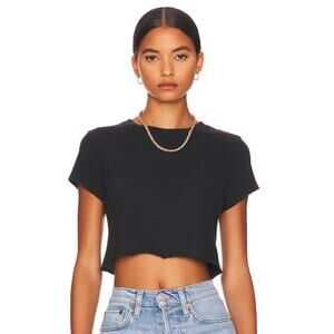 NWT RE/DONE x Hanes Cropped Loose Tee – Washed Black – Women’s XS